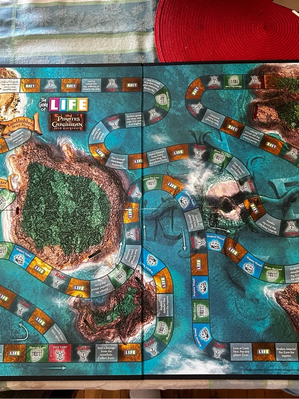 Disney The Game of Life Pirates of the Caribbean Board Game